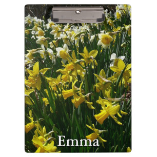 Yellow and White Daffodils Spring Flowers Clipboard