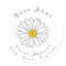 Yellow and White Daisy Address Label
