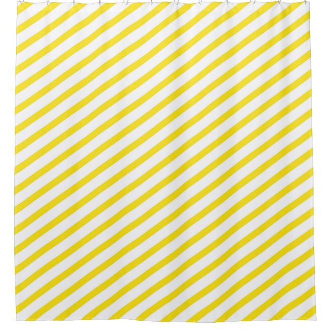 Yellow and White Diagonal Stripes Modern (Front)