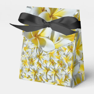 Yellow And White Frangipani Flowers, Favor Box