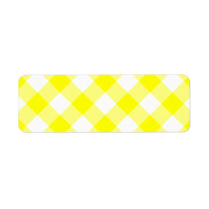 Yellow and White Gingham