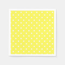 Yellow and white polka dot glamour modern