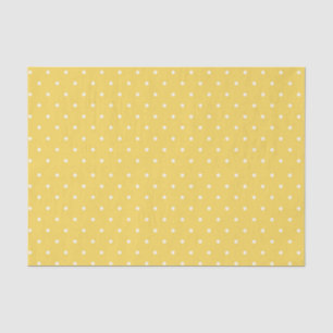 Yellow and White Polka Dot Tissue Paper