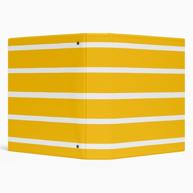 Yellow and White Stripes Design Binder (Background)