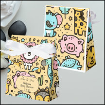 Yellow Animals Doddles Thank You