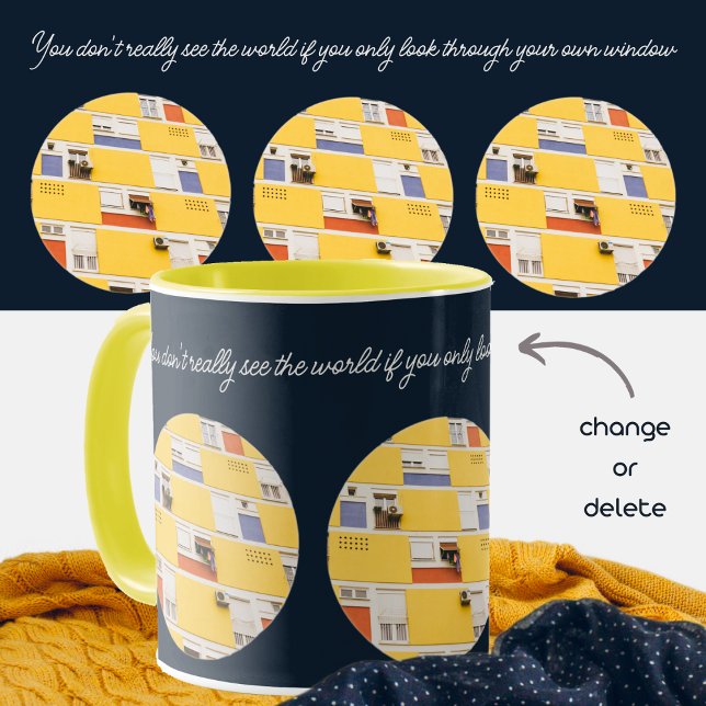 Yellow apartment building  mug (Creator Uploaded)