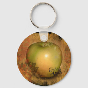Yellow Apple Keychain