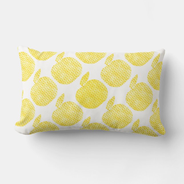 Yellow Apples Lumbar Pillow (Front)