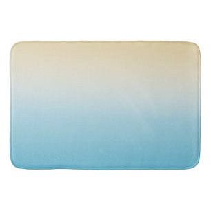 Yellow Aqua Ombre   Bath Mat
