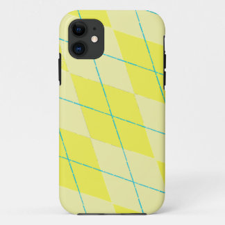 Yellow Argyle iPhone 11 Case