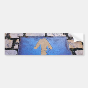 Yellow arrow bumper sticker