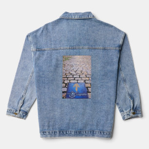 Yellow arrow denim jacket