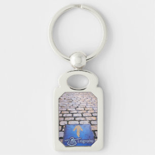 Yellow arrow keychain