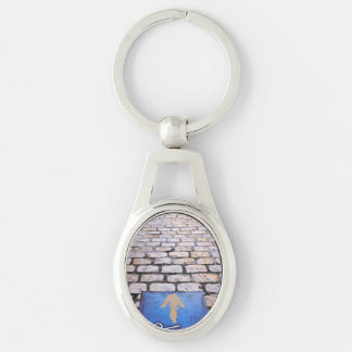 Yellow arrow keychain