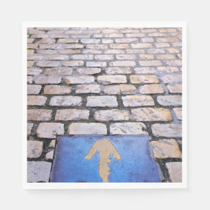 Yellow arrow napkin