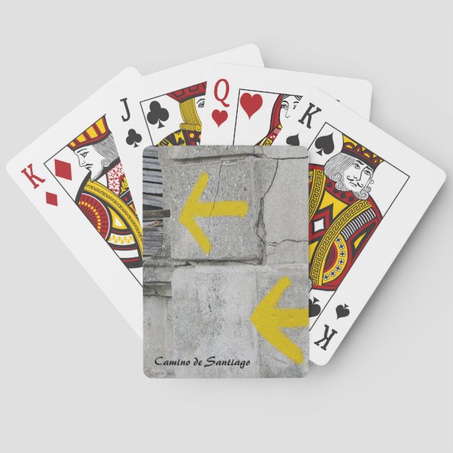 Yellow Arrows Playing Cards (Back)
