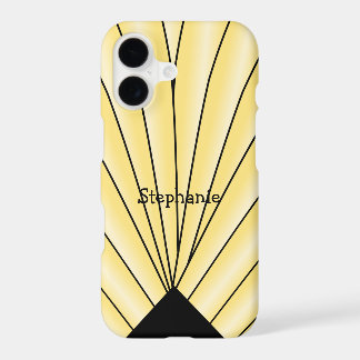 Yellow Art Deco Fan Design