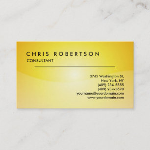 Yellow Attractive Professional Business Card