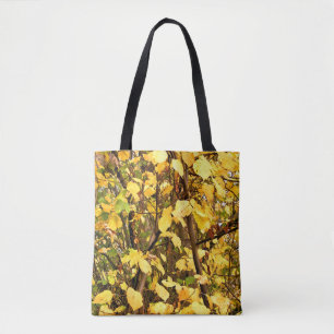 YELLOW AUTUMN LEAVES TOTE BAG