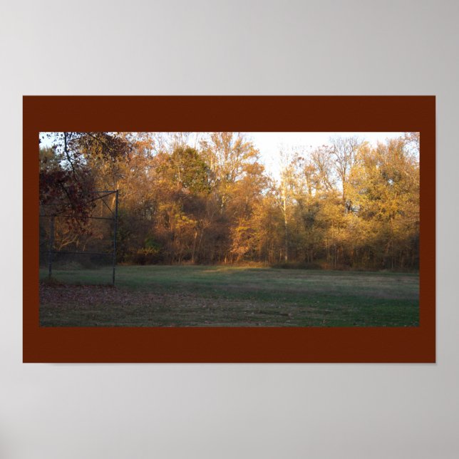 Yellow Autumn Trees Poster (Front)