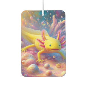 Yellow Axolotl Air Freshener