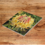 Yellow Azalea Blooms Floral Tile<br><div class="desc">Ceramic tile that features a photo image of funnel shaped, yellow Azalea blooms with long, curvy stamens. A lovely, floral design! Select your tile size. Makes a pretty kitchen trivet!</div>