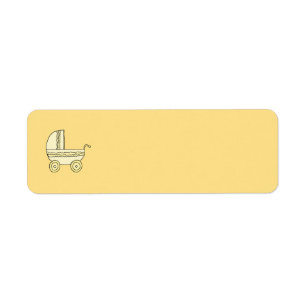 Yellow Baby Pram.