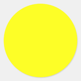 Yellow Background Classic Round Sticker