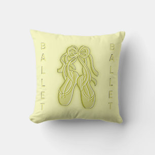 Yellow Ballet Slippers American Mojo Pillow