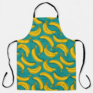 Yellow Banana: Black Outline Vintage Apron