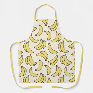 Yellow Banana Cabana Retro Tropical Kitchen Apron
