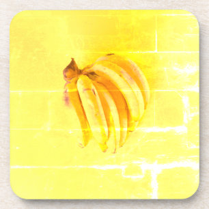 "Yellow Banana" Cute Photo. Buy Now Coaster