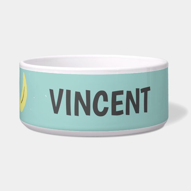 Yellow banana drawing blue personalized (Front)