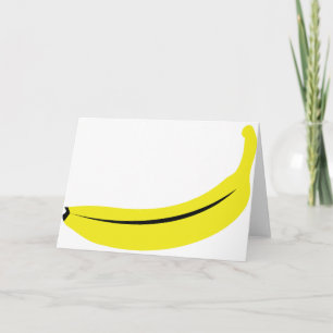 yellow banana fruit card