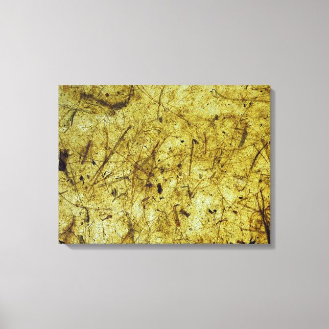 Yellow Banana Paper Wrapped Canvas Print (Front)