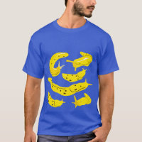 Yellow Banana Slugs Collage Illustration Graphic