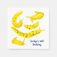 Yellow Banana Slugs Personalized Party