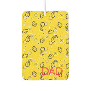 Yellow Bandana Custom DAD Red Adventure Air Freshe Freshener