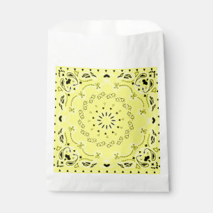 yellow bandana print cowgirl hearts favour bag