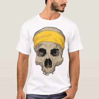 Yellow bandana skull T-Shirt