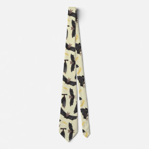 yellow bats tie