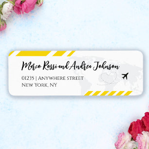 Yellow Beach Boarding Pass Mariage Retour Adresse