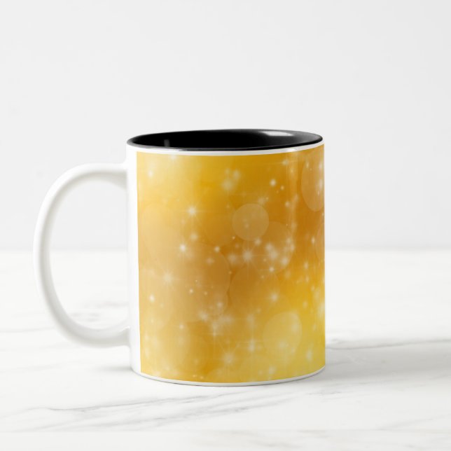 Yellow Beauty  Two-Tone Coffee Mug (Left)