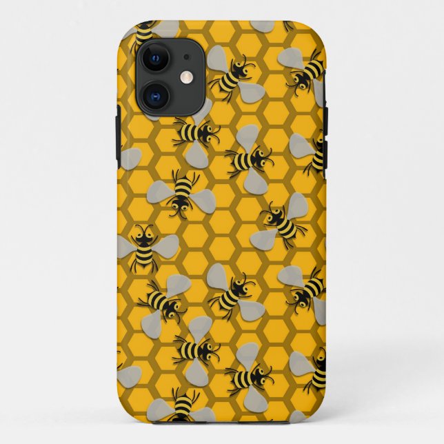 Yellow Bees Case-Mate iPhone Case (Back)