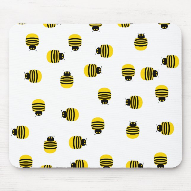 Yellow Bees Mousepad (Front)
