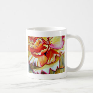 Yellow Begonia flower watercolour original art Coffee Mug