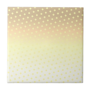 Yellow Beige White Colours Stars Minimalistic Tile