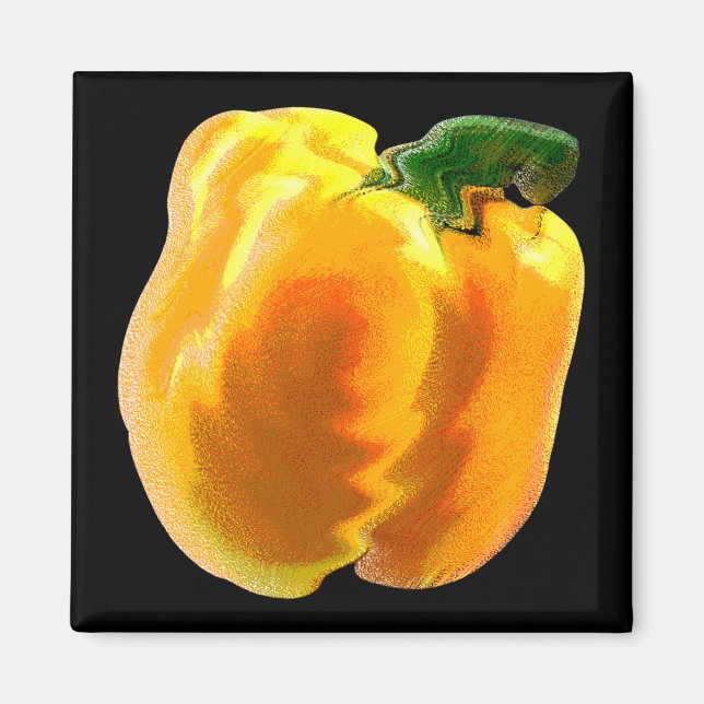 Yellow Bell Pepper Magnet (Front)