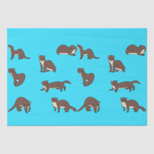 Yellow bellied Weasels  Tissue Paper