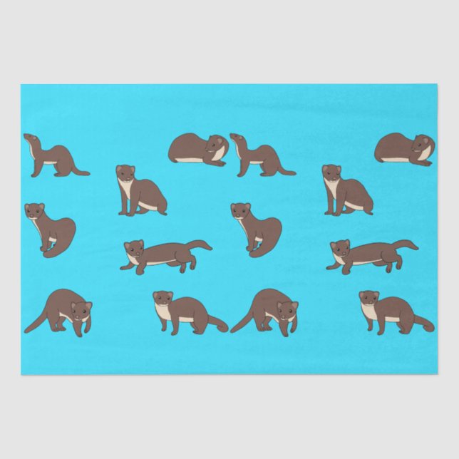 Yellow bellied Weasels  Tissue Paper (Front)